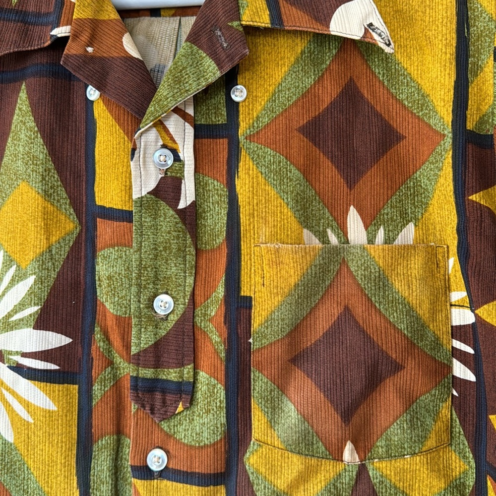 Napili Hawaiian shirt. No iron fabric. Vintage retro tiki tropical ποΈπ΄ππ»ββοΈπ§π - Picture 6 of 13